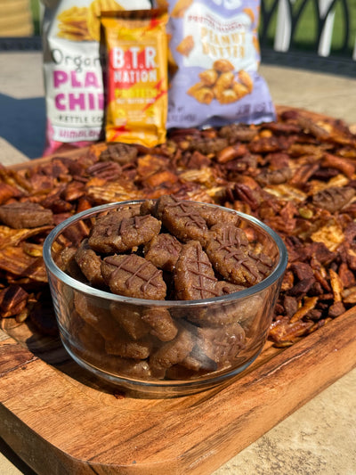 High Protein Peanut Butter Crunch Snack Mix – The Ultimate Football Sunday Fuel!