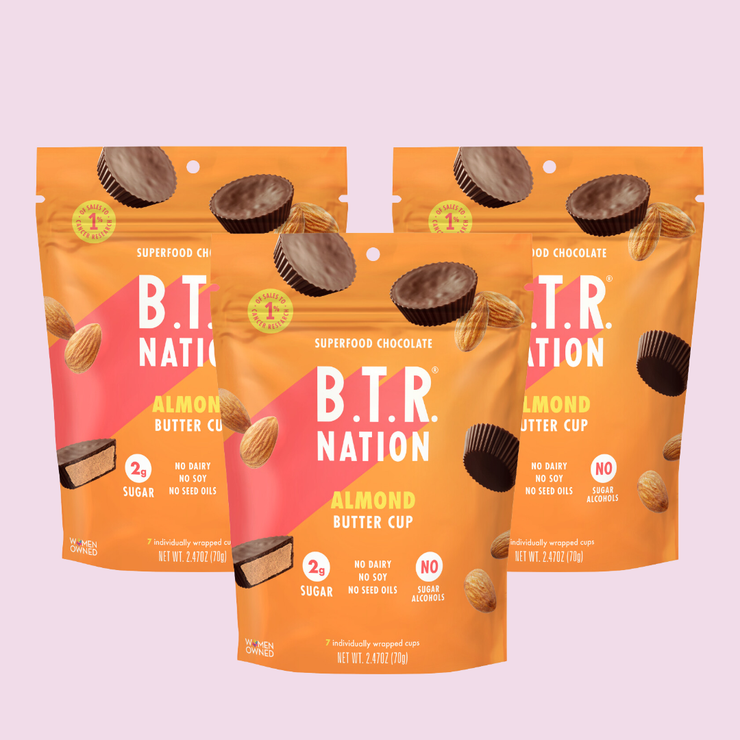 DARK CHOCOLATE ALMOND BUTTER CUPS (3 BAGS)