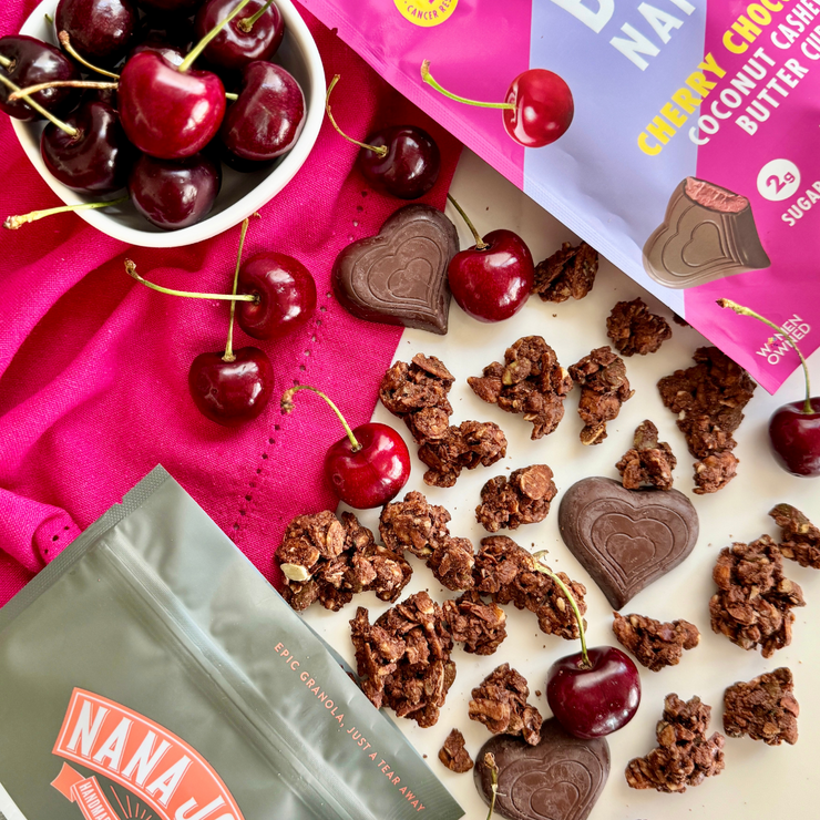 LIMITED EDITION COLLAB BUNDLE: CHOCOLATE CHERRY CRUNCH GRANOLA & CHOCOLATE CHERRY HEARTS 🩷