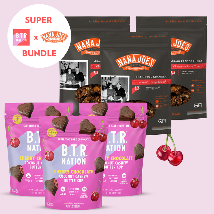 LIMITED EDITION COLLAB BUNDLE: CHOCOLATE CHERRY CRUNCH GRANOLA & CHOCOLATE CHERRY HEARTS 🩷