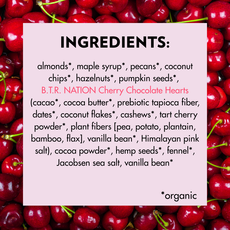 LIMITED EDITION COLLAB BUNDLE: CHOCOLATE CHERRY CRUNCH GRANOLA & CHOCOLATE CHERRY HEARTS 🩷